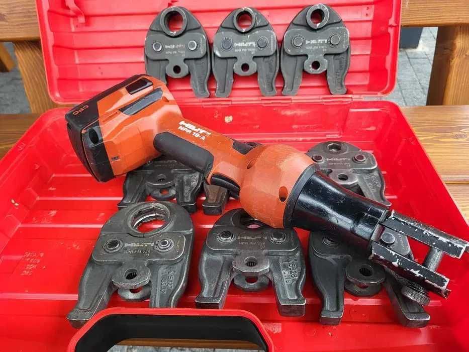 Zaciskarka Hilti NPR 19-A + NPR PM TH16 20 25 NPR + V 6szt REMS