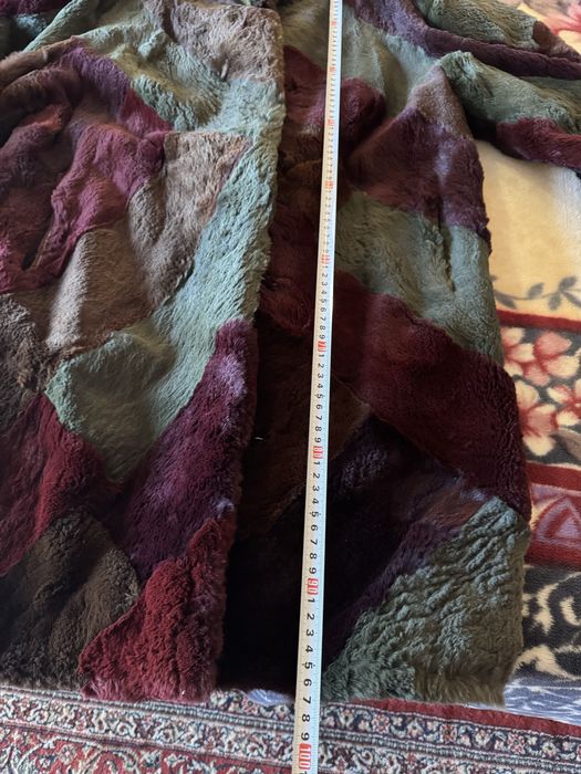 Шуба полушубок з натурального хутра кролик стрижений під норку.