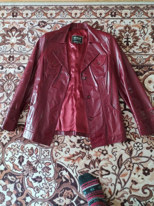 Кожаный пиджак новый
