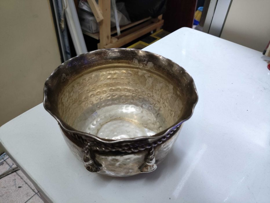 Taça de casquinha de prata  vintage