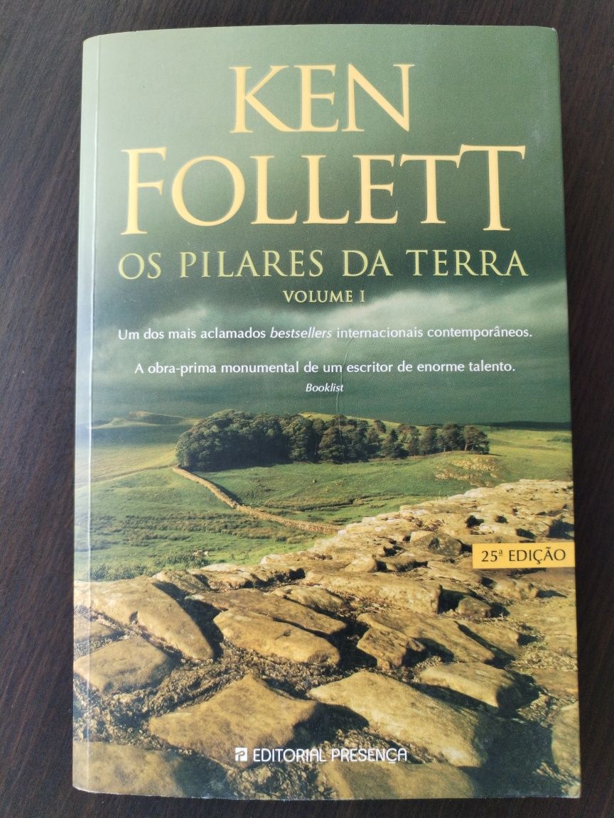 Livro Ken Follett -	Pilares da Terra volume I