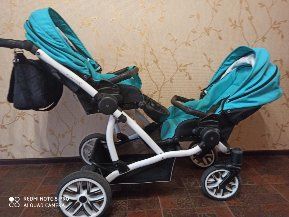 Дитячий візочок для двійні Bebetto 42 3 в 1