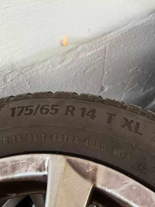 Koła zimowe alufelgi opony 175/65 R 14 T XL Continental opel vw 4x