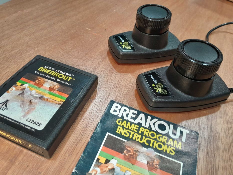 Atari 2600 - Controladores originais PADDLE + BREAKOUT