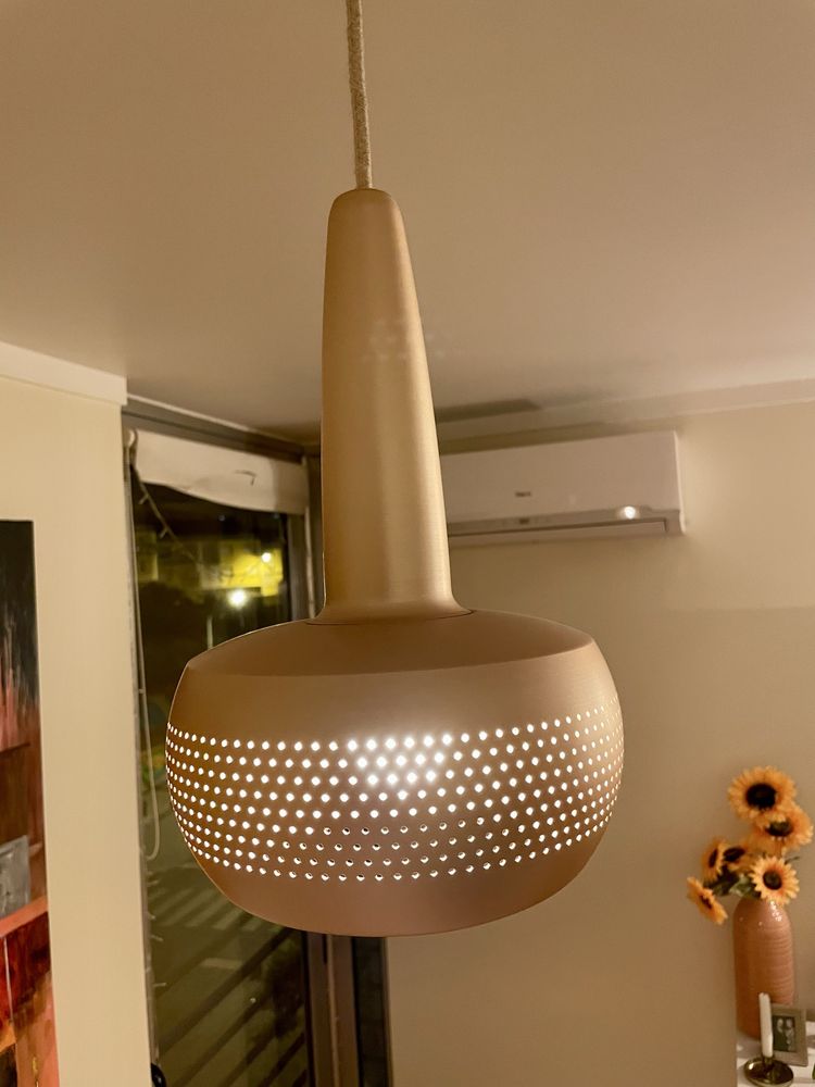 Candeeiro tecto cobre escovado Vita Clava