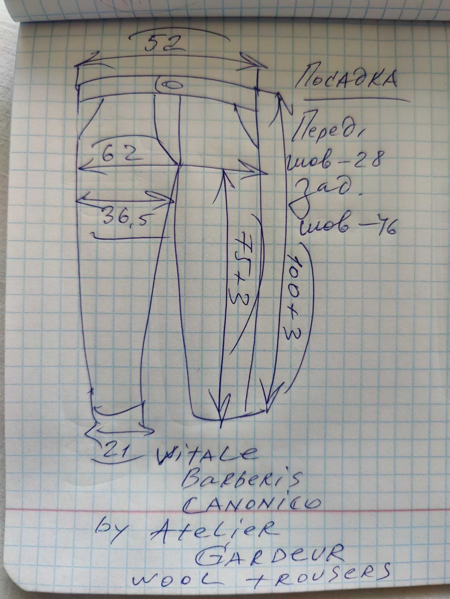 Джинсы брюки шерсть Vitale Barberis Canonico w 40-42 midnight blue.
