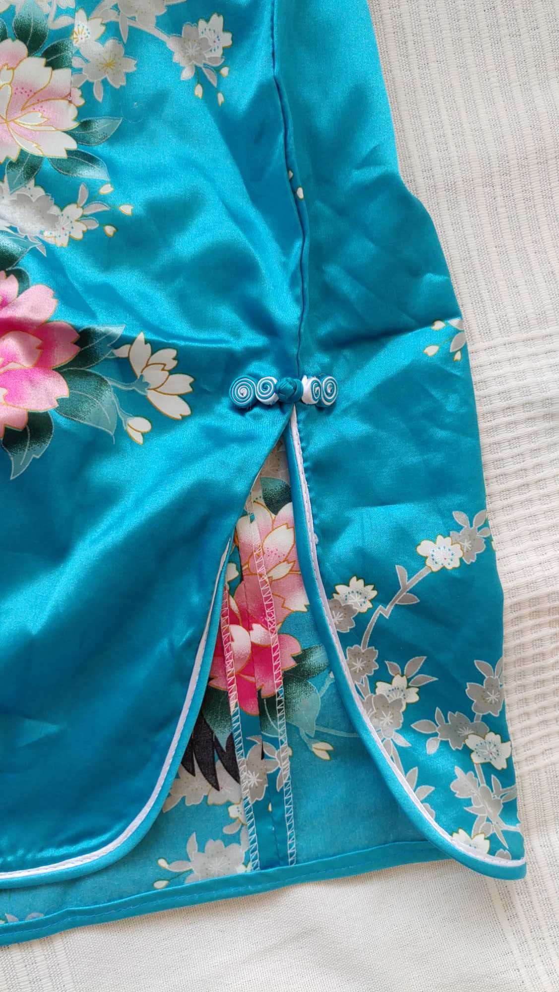 Sukienka/  kimono dla dziewczynki jedwab