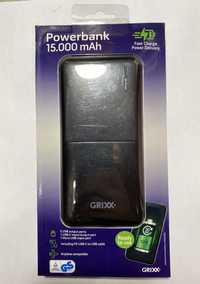 Повербанк power bank, Быстрая зарядка! 15000 mAh Grixx