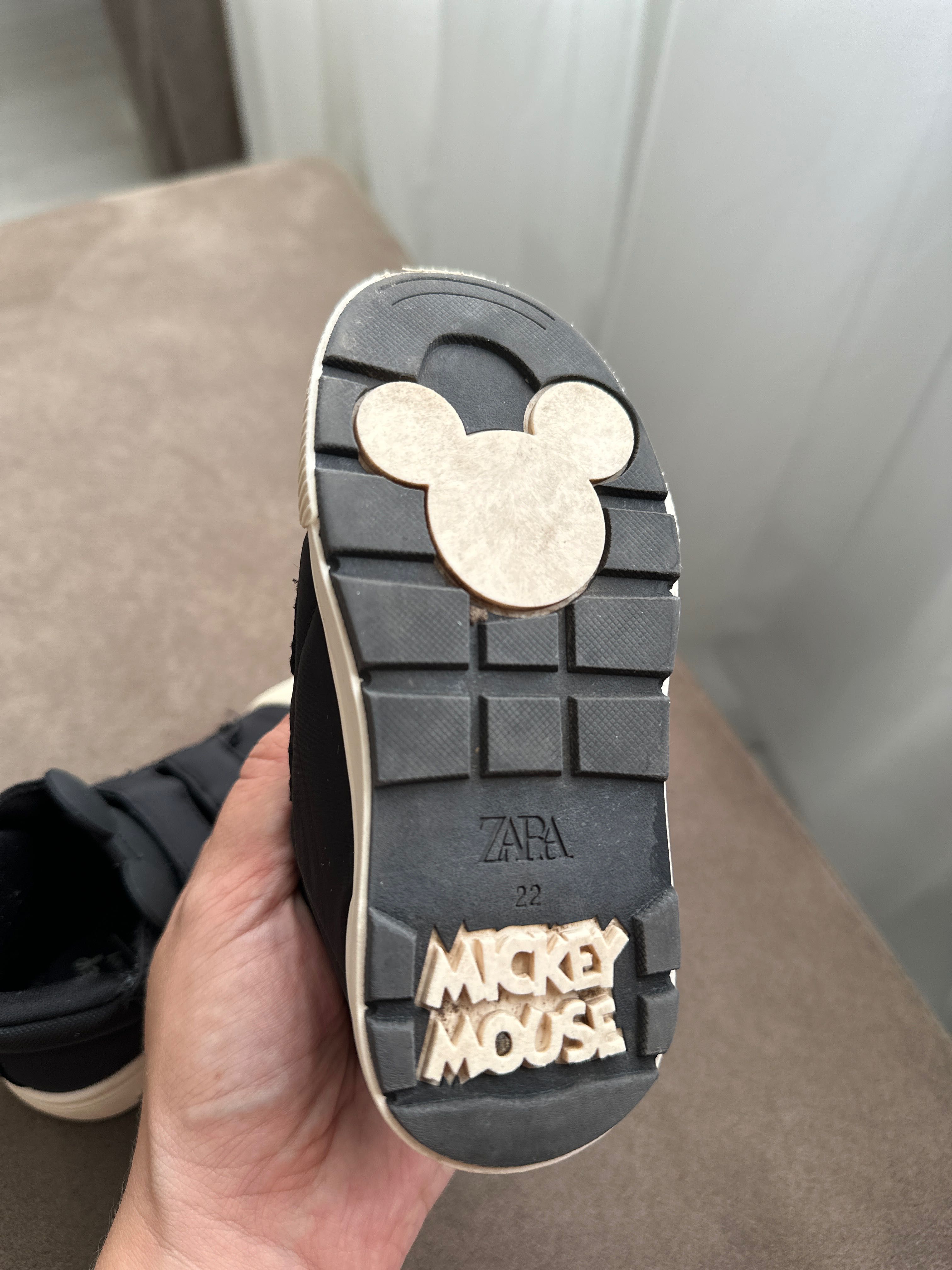 Кеди/ хайтопи Zara Mickey Mouse 22(13,5 см)