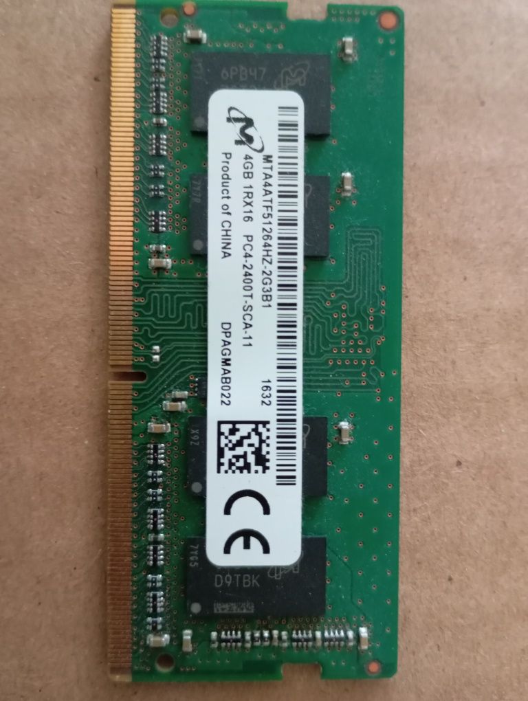 Karta pamięci MT DDR 4   4 GB laptop