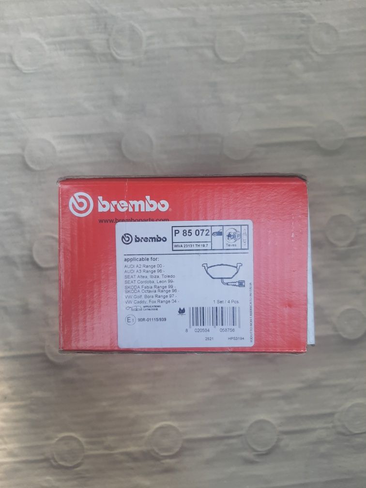 Гальмівні колодки, Brembo комплект P85072 
Бренд: BremboНомер товару: