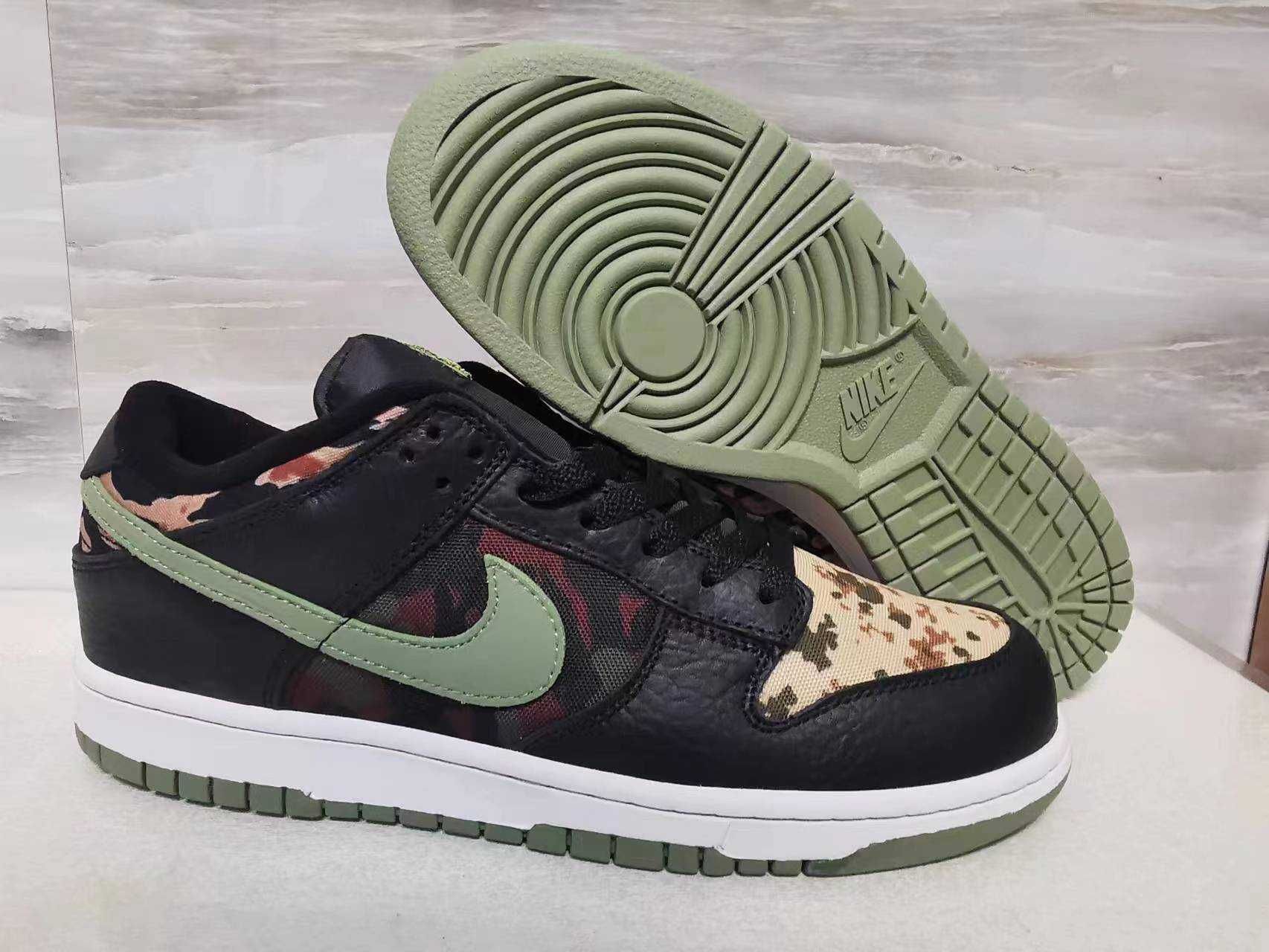 кожаные Nike Dunk Low Crazy Camo мужские кроссовки DH0957-001