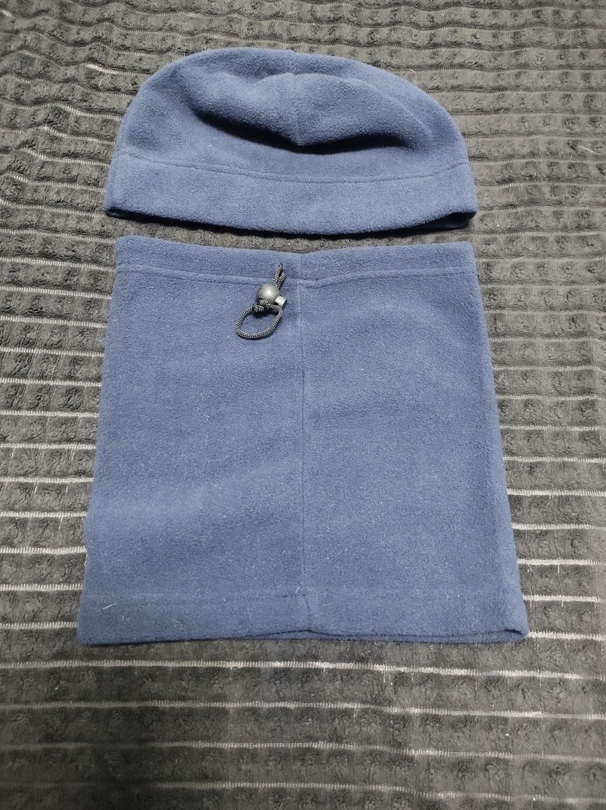Zestaw polarowy czapka plus komin Unisex