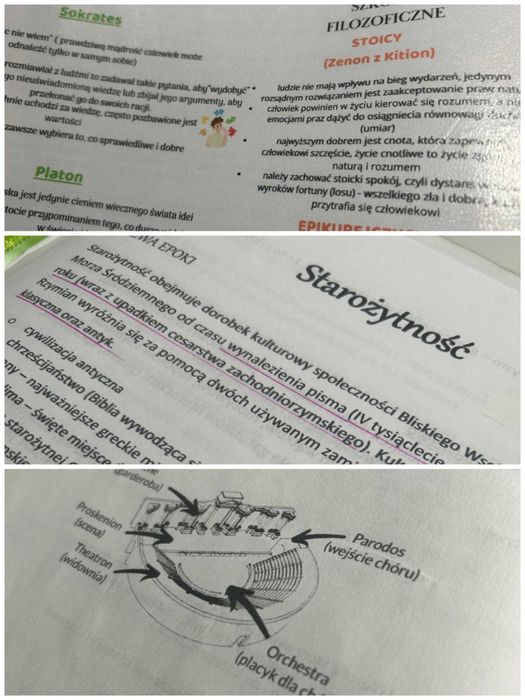 Notatki epoka język polski liceum technikum matura 2025 STAROŻYTNOŚĆ