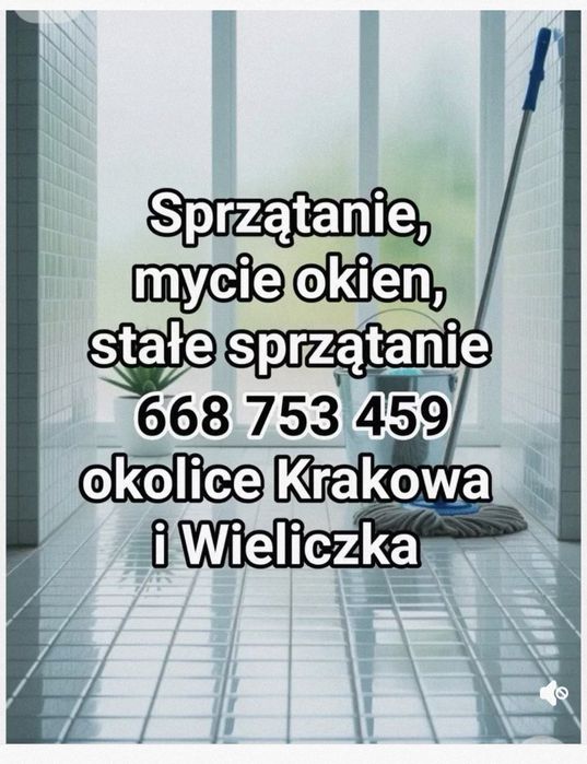 Sprzątanie, mycie okien