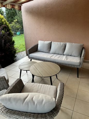 Ogrodowy komplet wypoczynkowy fotele sofa