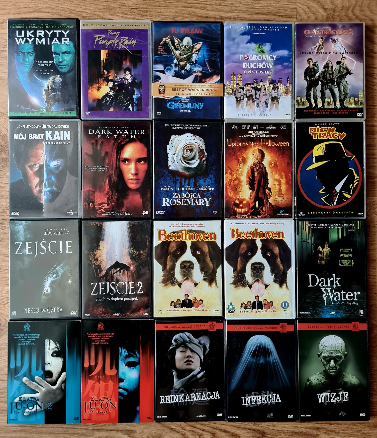 DVD: Żołnierze Kosmosu, Laleczka Chucky, Martwe Zło, Gremliny,the Ring