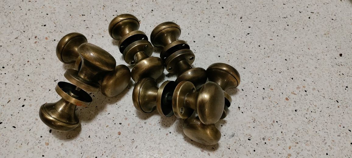 Puxadores vintage em latão.brass