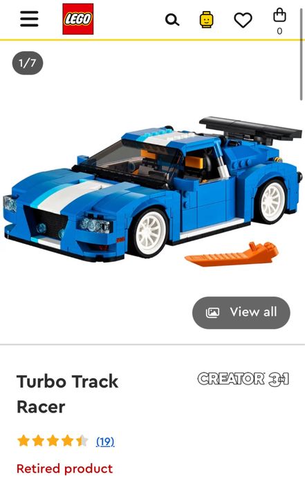 Lego Creator 3 in 1 Turbo Track Racer