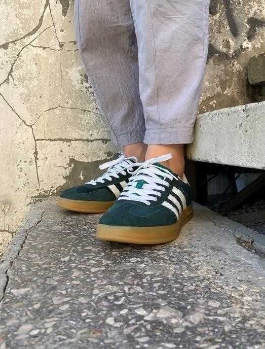 Кроссовки Adidas Gazelle Green White 36-45 адидас газель Распродажа