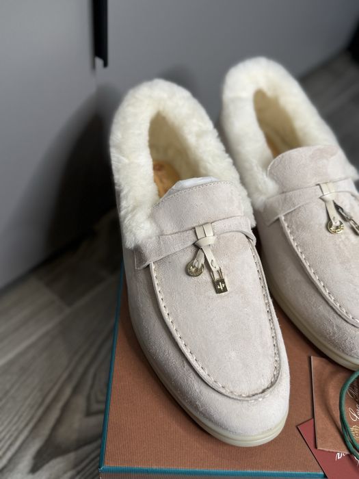 Лофери з хутром зимові лофери loro piana lp кеды с мехом ugg