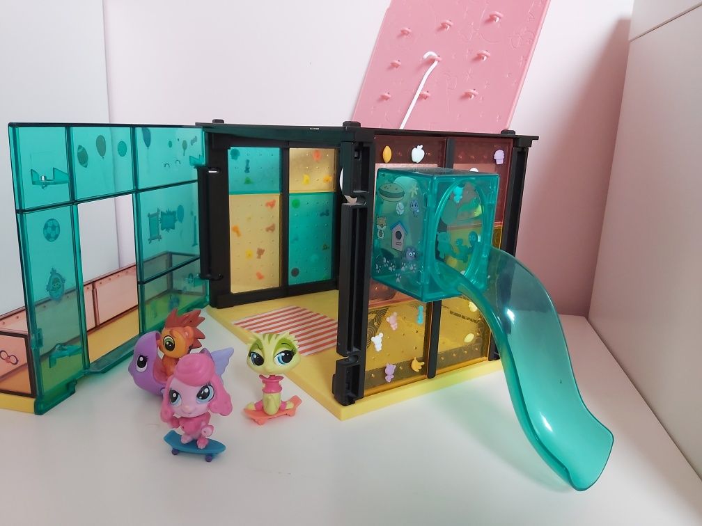 LPS Littest Pet Shop Hasbro duży domek huśtawka zjeżdżalnia