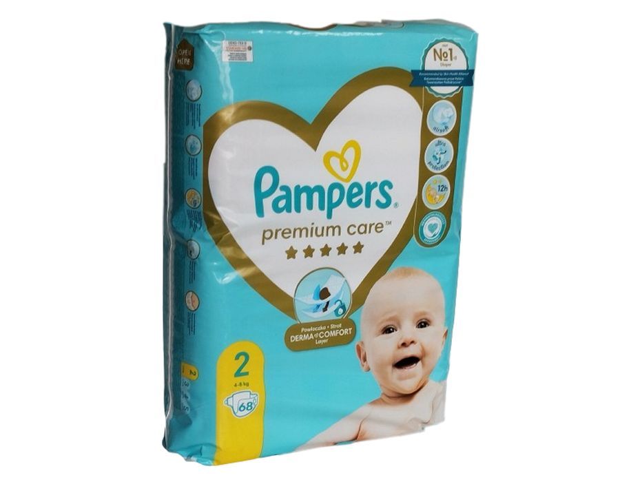 Pieluchy Pampers Premium care 2 (4-8kg) - 68szt