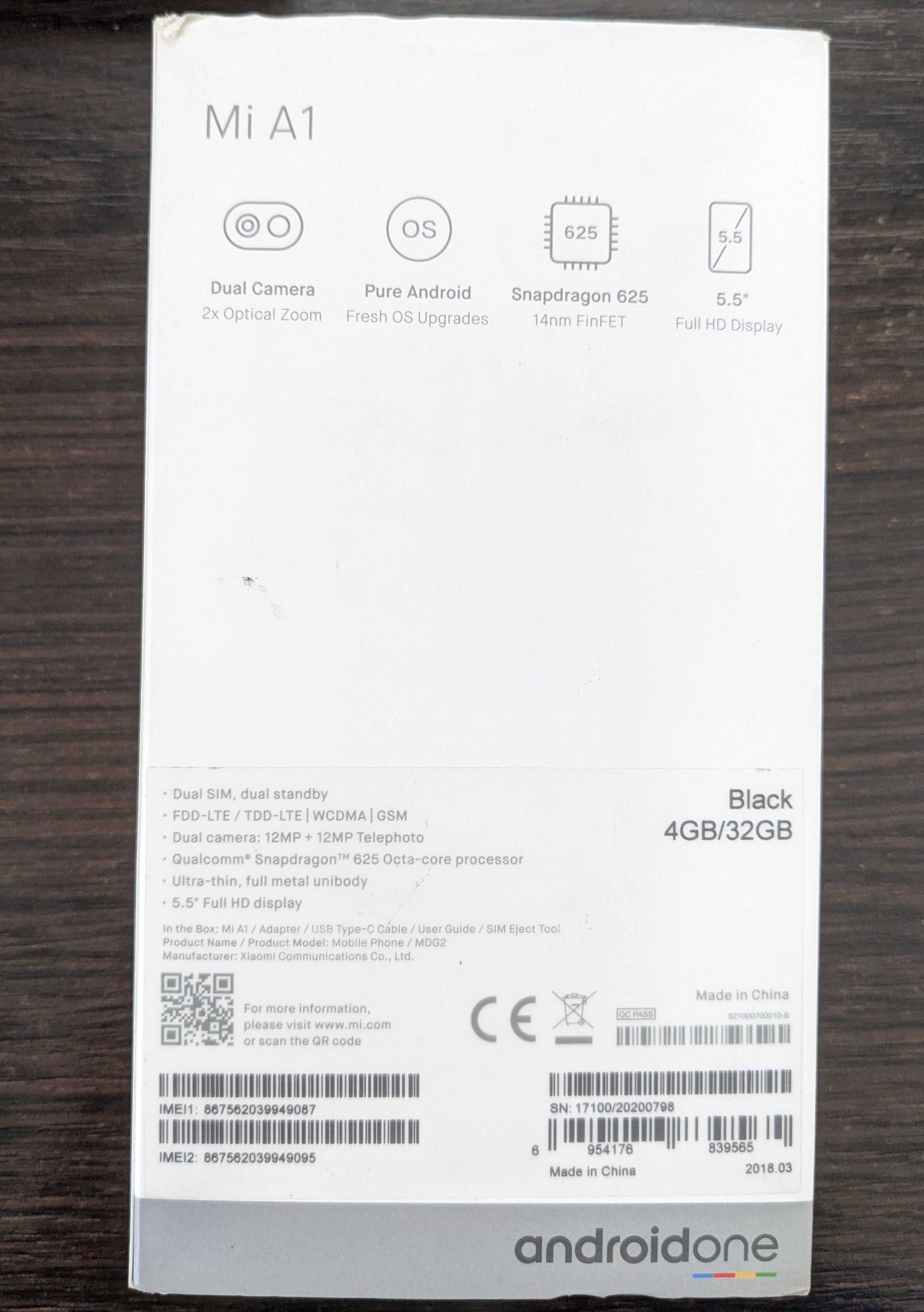 Xiaomi Mi A1 4/32 в чудовому стані + 2 чохли