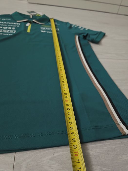 Koszulka polo Aston Martin Formula One Team 2025, Boss, F1, Formula 1