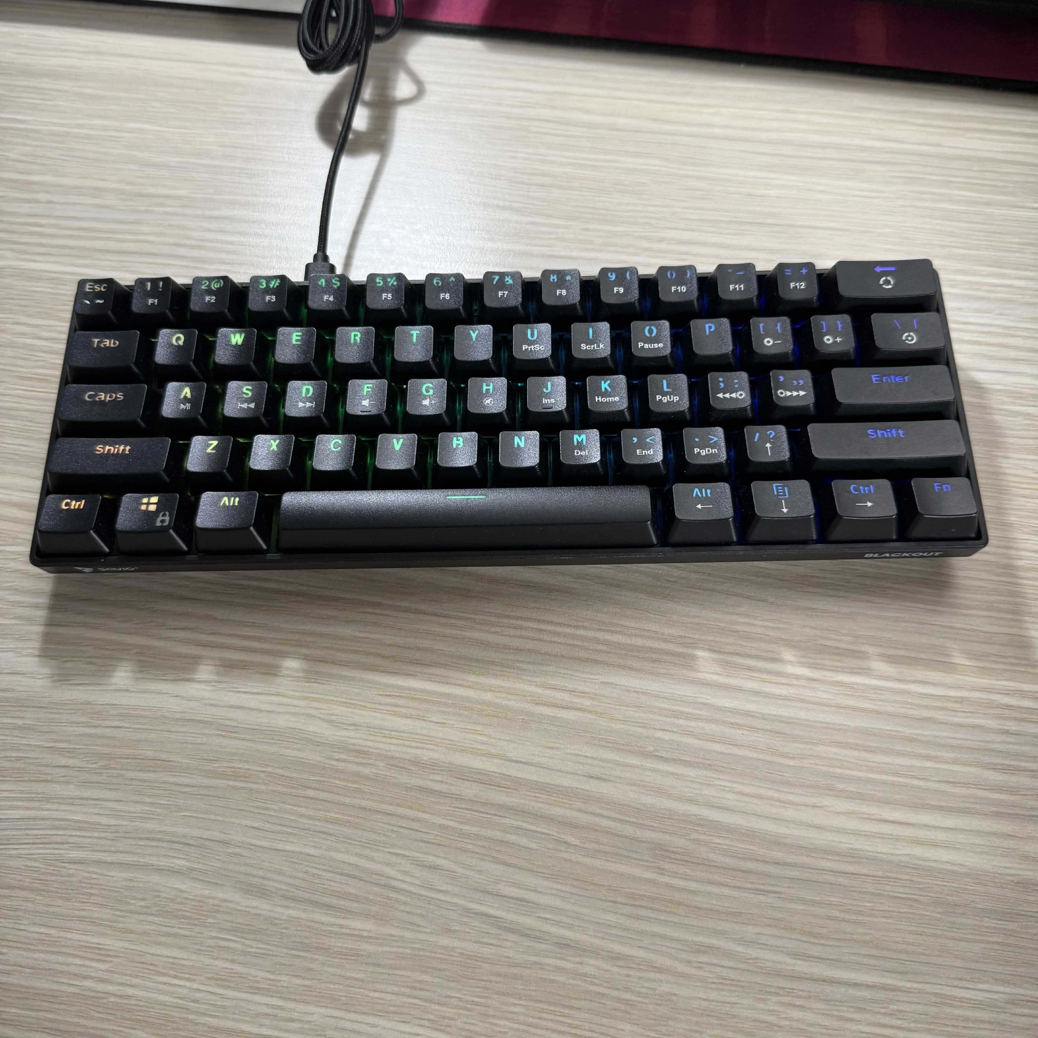 Klawiatura savio blackout outemu blue