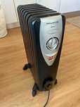 Aquecedor a óleo Rowenta preto (2000W)