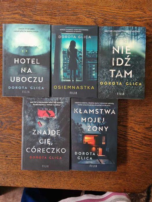 Dorota Glica - 5 książek  w idealnym stanie