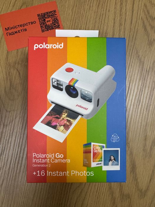 Фотокамера Polaroid Go Generation 2 White 6282 + фотопапір 16 шт