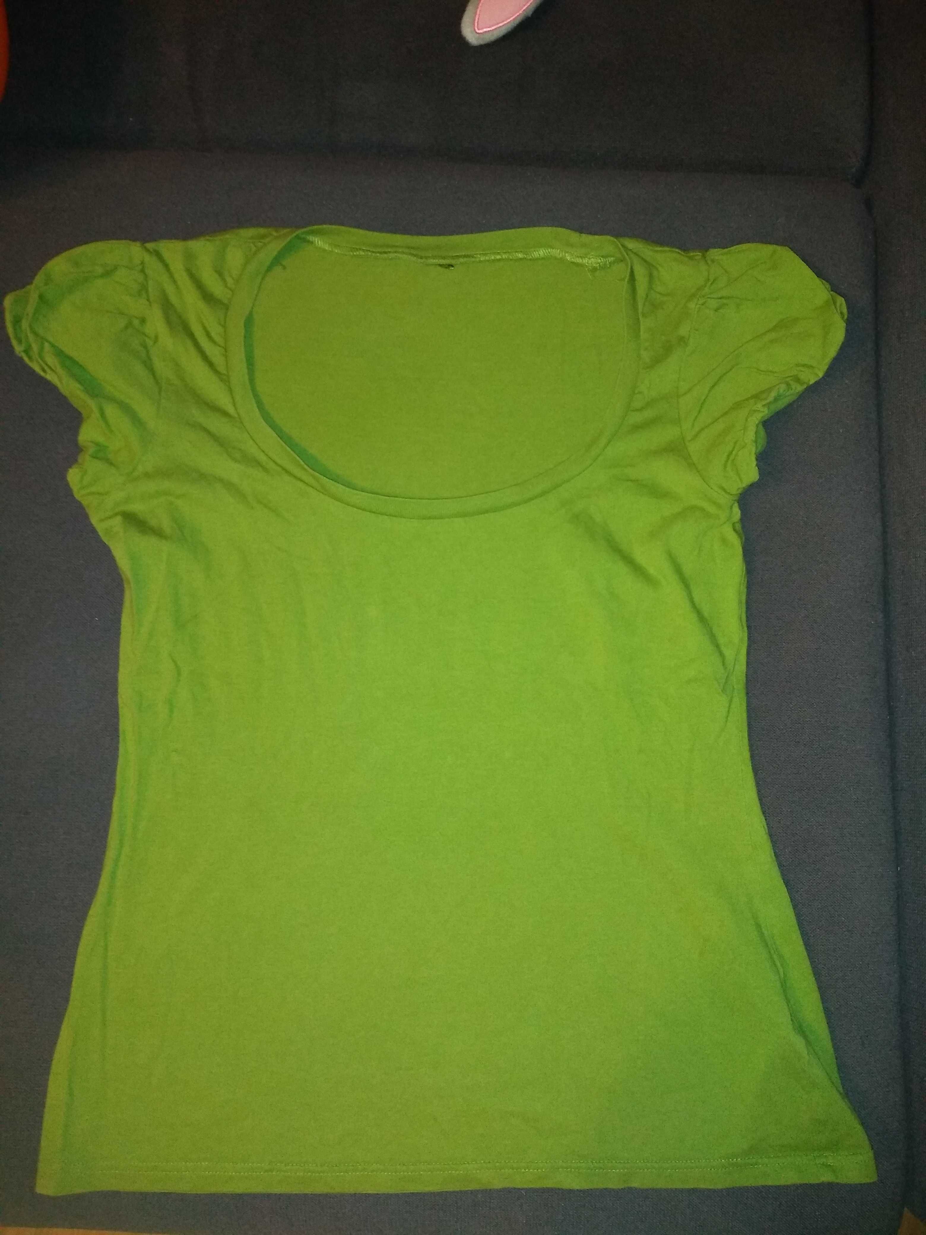 T-shirt zielony kobiecy rozm. 36