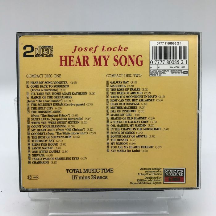 cd - josef locke - hear my song