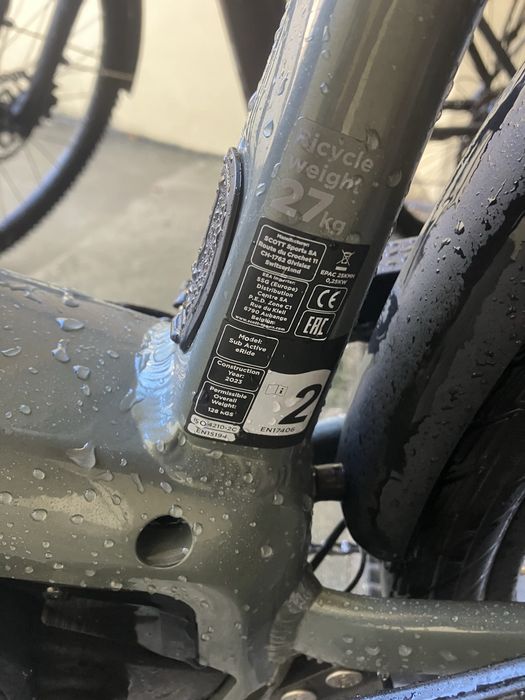 ebike bicicleta electrica scott sub active M