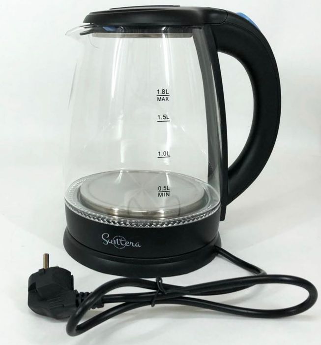 Електричний скляний чайник / Электрический стеклянный чайник