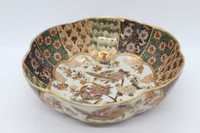 Taça Recortada Porcelana Chinesa Pintada Mão Floral e Pássaros XX