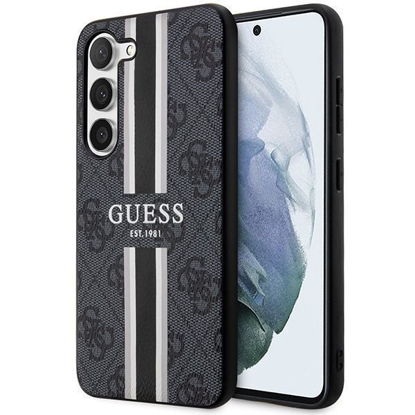 Guess Guhcs23Sp4Rpsk S23 S911 Czarny/Black Hardcase 4G Printed Stripe