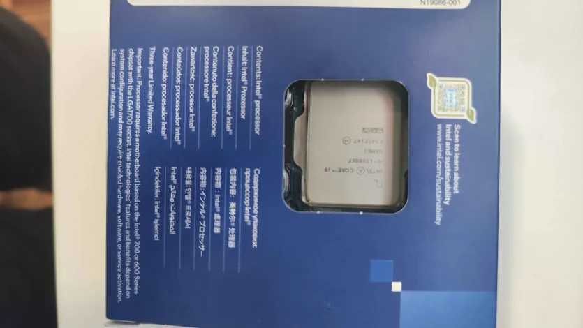 I9-13900KF com 1 mês , razão  da mudança na descrição