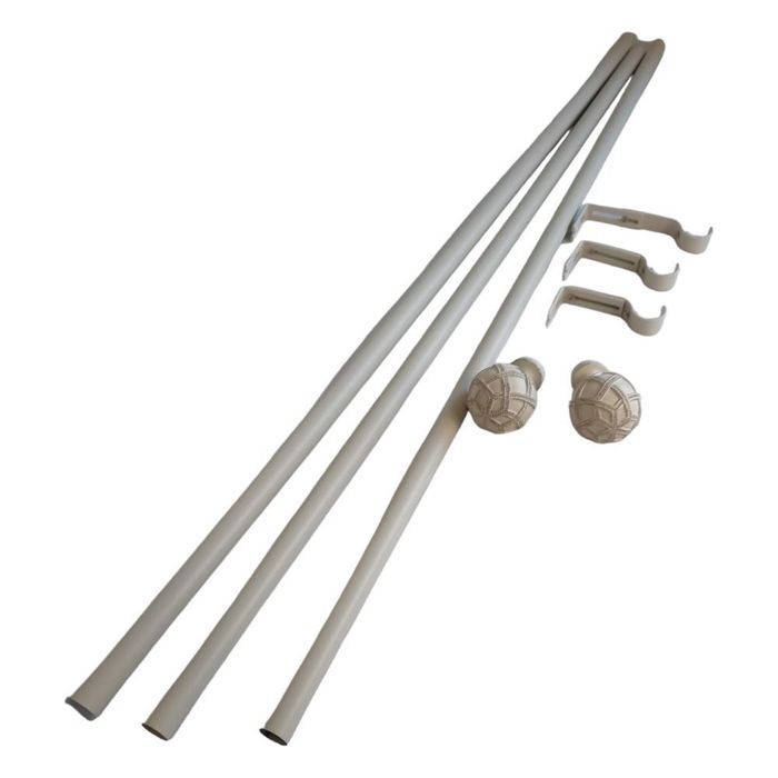 karnisz ozdobny dekoracyjny od 210 do 310 cm biały