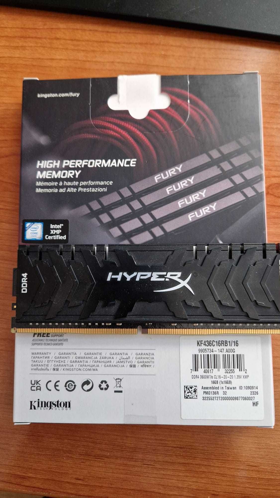 Kingston 16GB DDR4 3600MHz FURY Beast Renegade 2R CL16