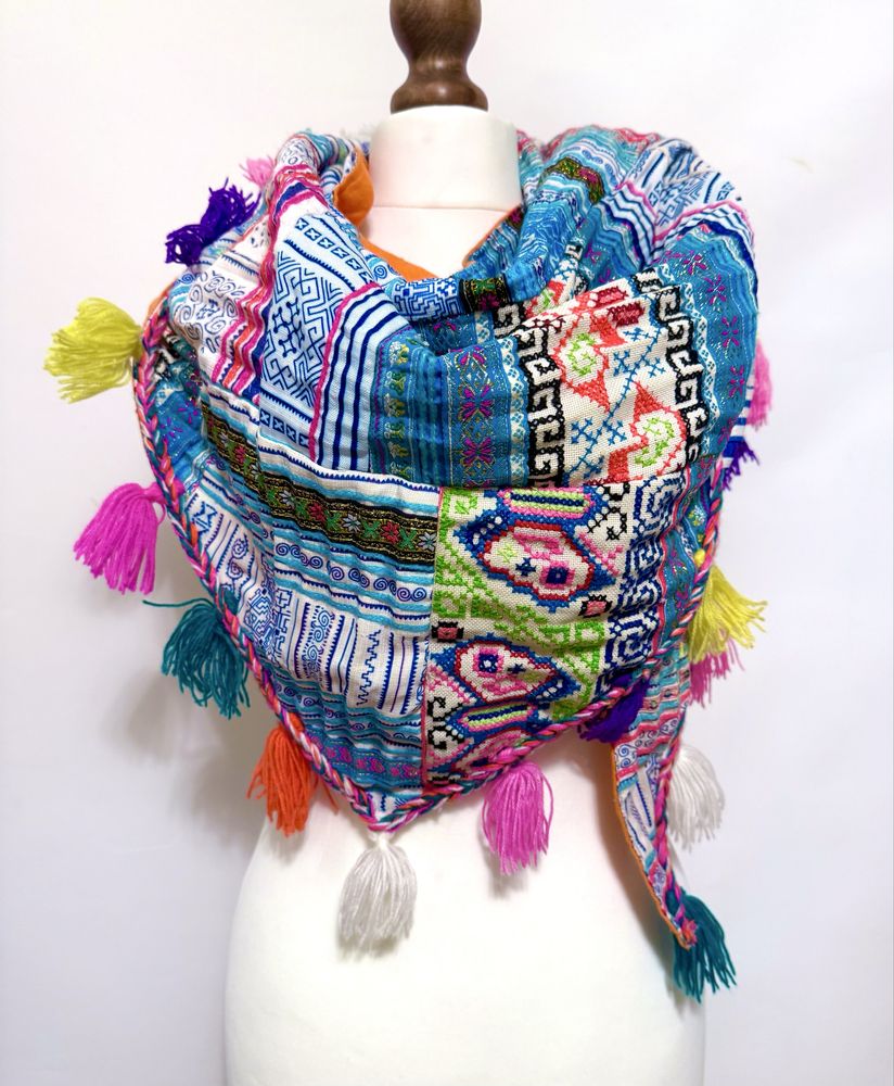 Chusta patchwork boho etno fredzle