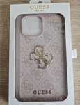 Oryginalne Etui GUESS 4G Big Metal Logo  do Iphone 15 Pro Różowy