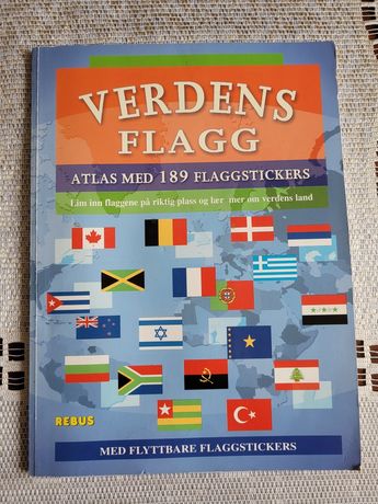 Atlas 189 flag świata z naklejkami (w języku niemieckim)