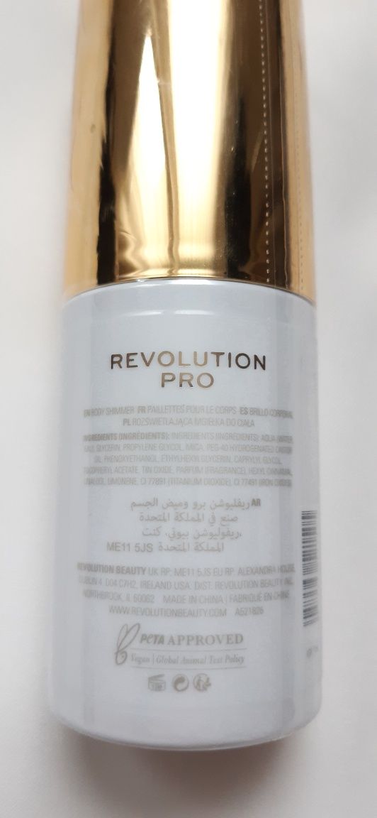 Revolution Pro Body Shimmer rozświetlająca mgiełka