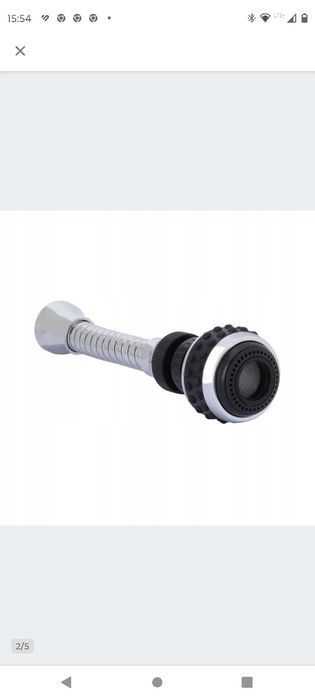Perlator z przedłużką do kranu Chrom