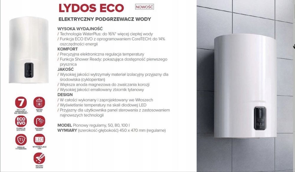 Bojler Ariston Lydos Eco 100 1.8 kW