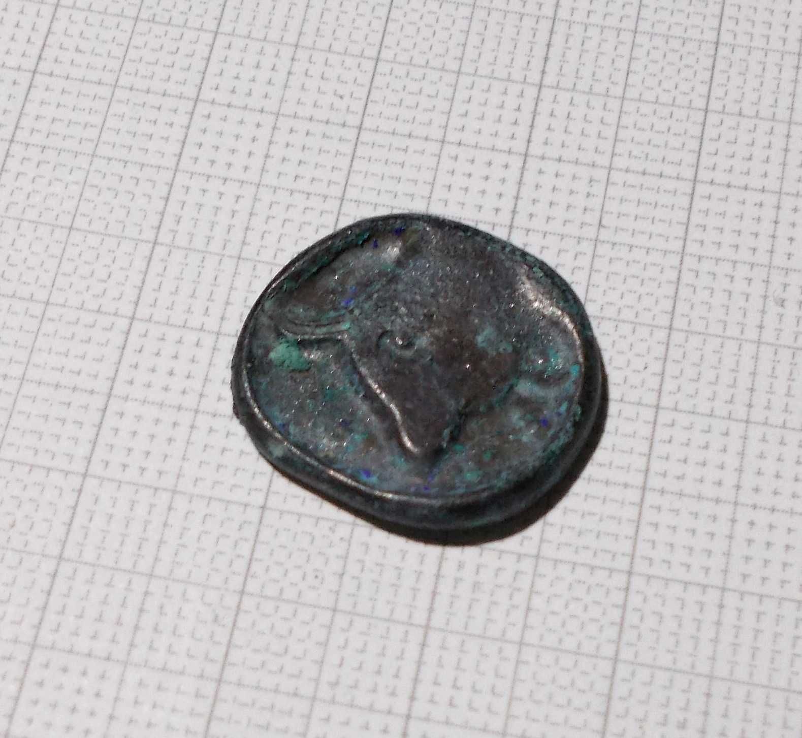Старинная,древняя античная монета до н.э.