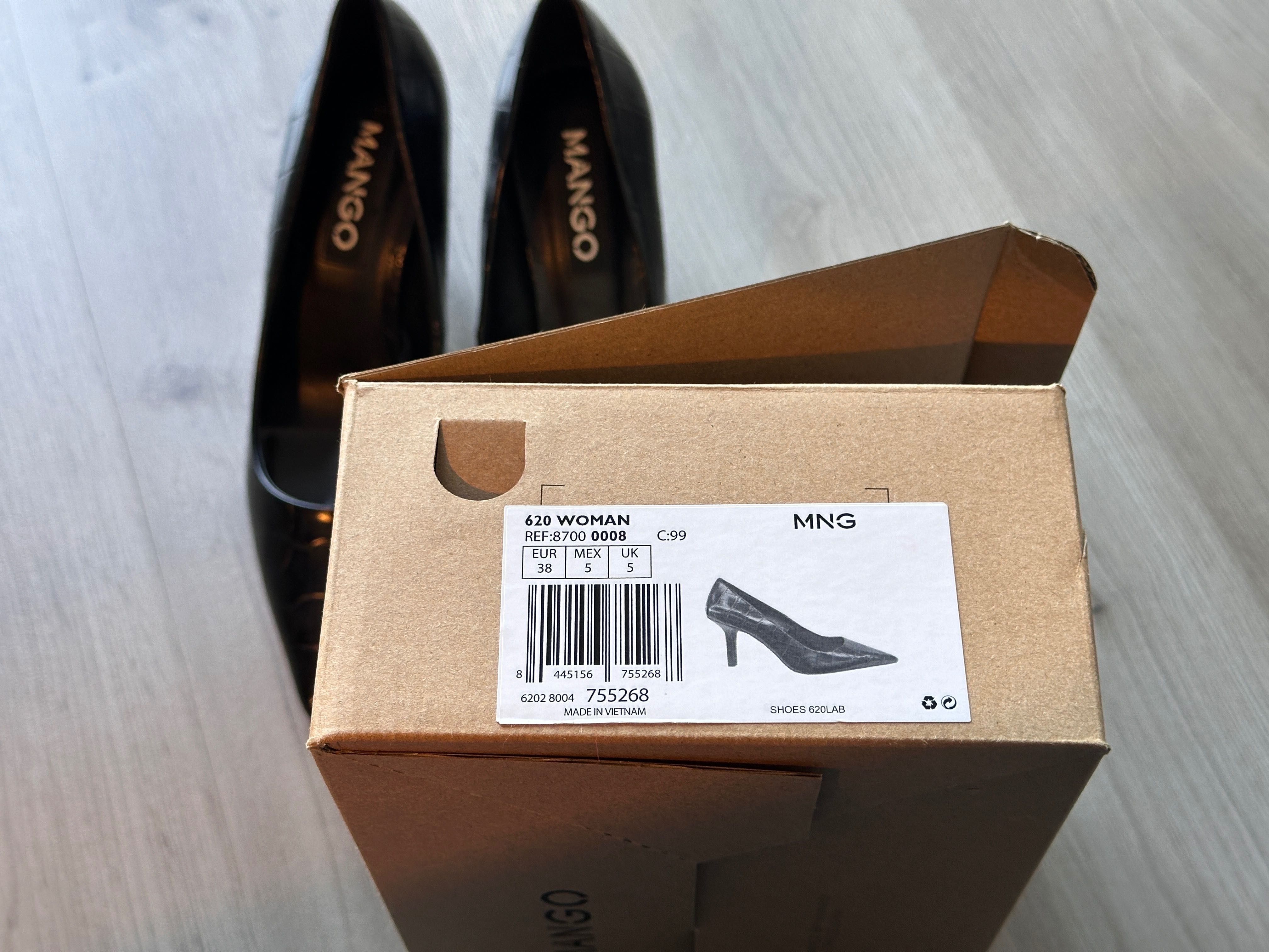 Sapatos Pretos Mango (620 Woman)